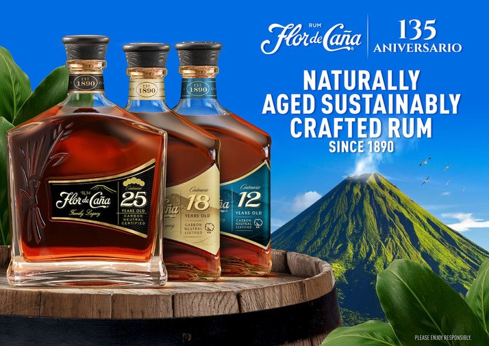 Flor de Canas rums line up 135 years