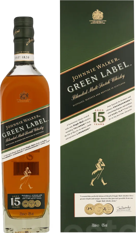 Johnnie Walker 15 Years Green Label70CL