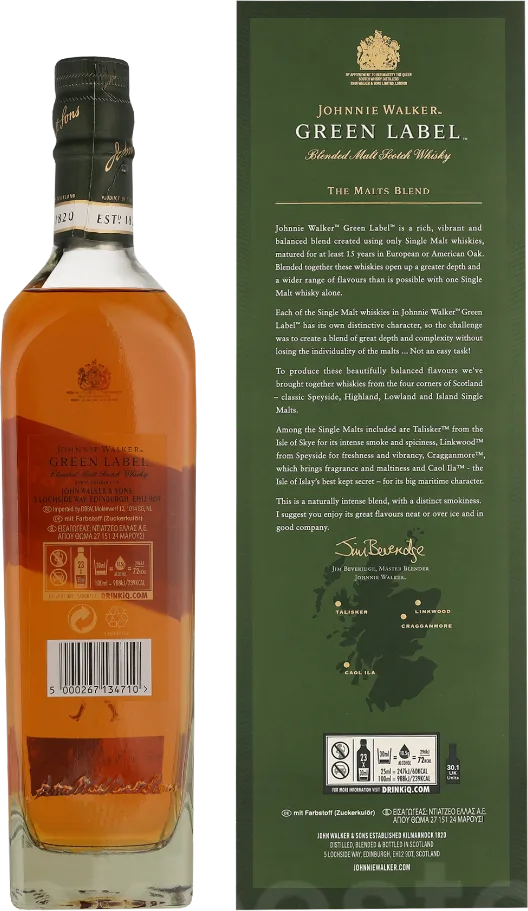 Johnnie Walker 15 Years Green Label70CL