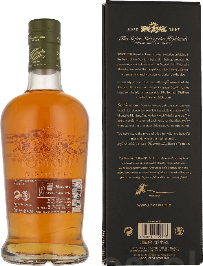 Tomatin 12 Years70CL