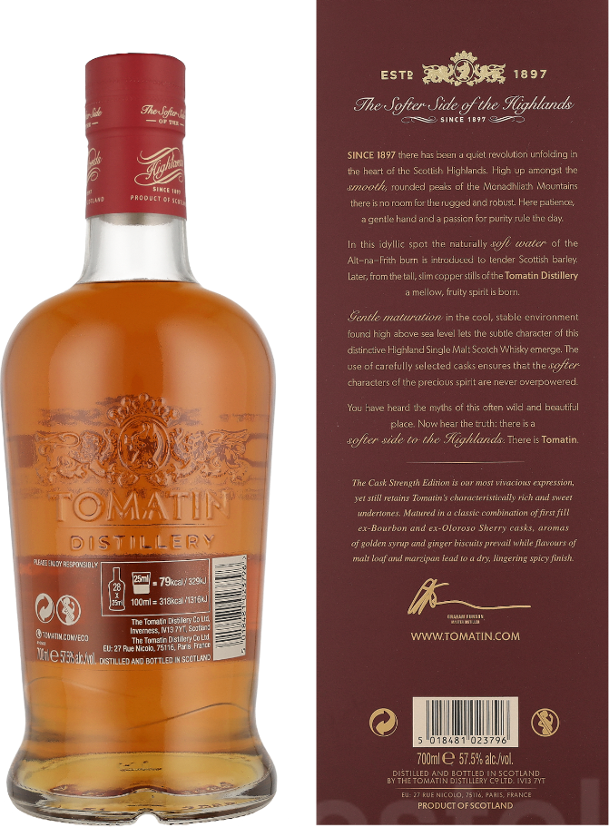 Tomatin Cask Strength70CL