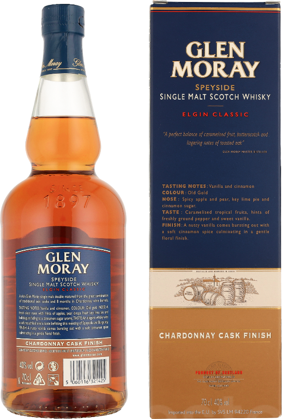 Glen Moray Chardonnay Cask Finish70CL