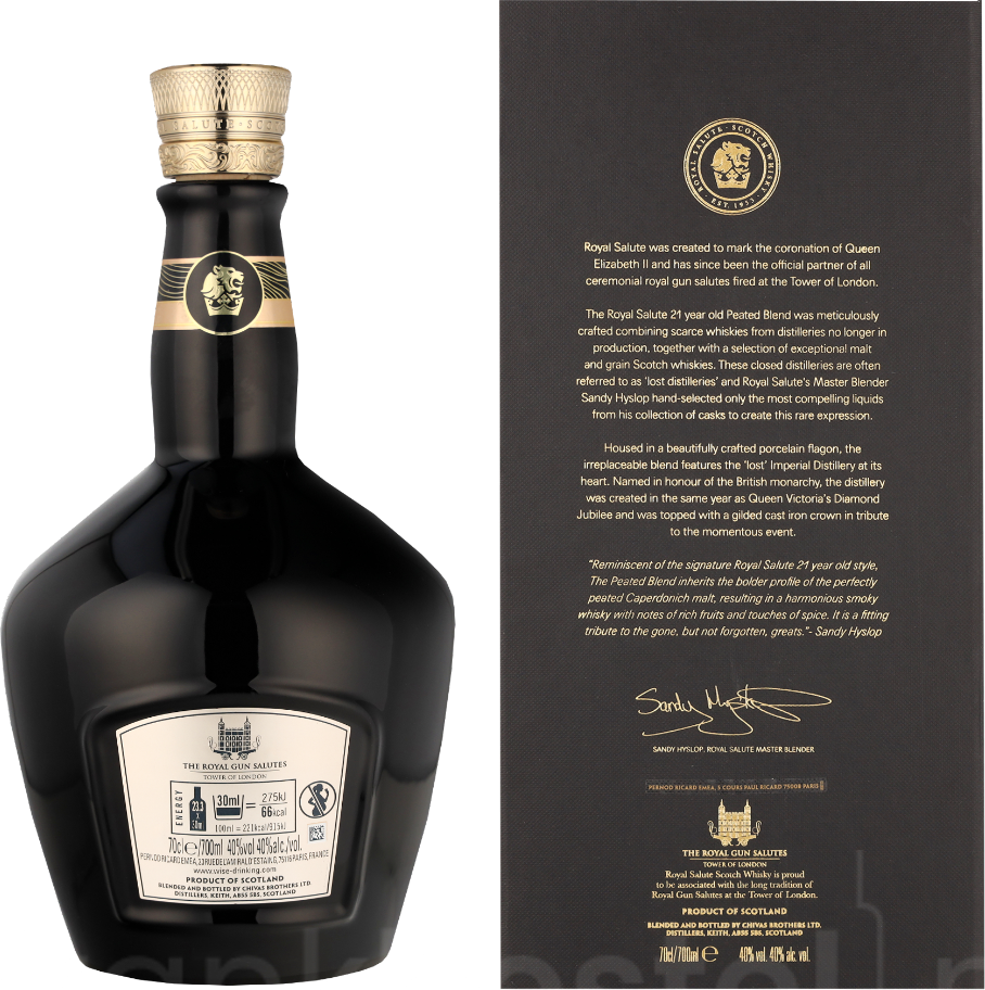 Chivas Regal 21 Years Royal Salute The Peated Blend70CL