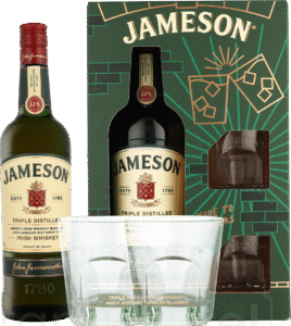 Jameson met 2 glazen70CL
