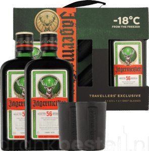 Jagermeister Twinpack met 2 shotglazen100CL