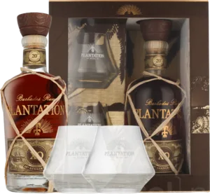 Plantation XO 20Th Anniversary met 2 glazen70CL