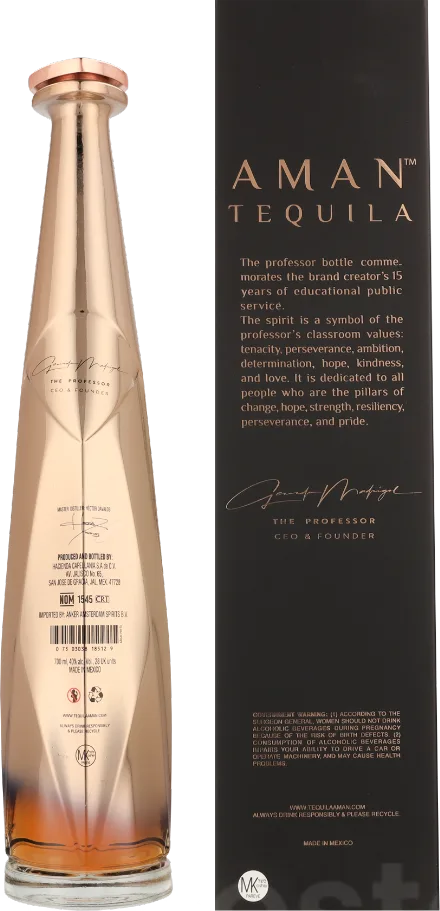 Aman Tequila Anejo El Profesor70CL