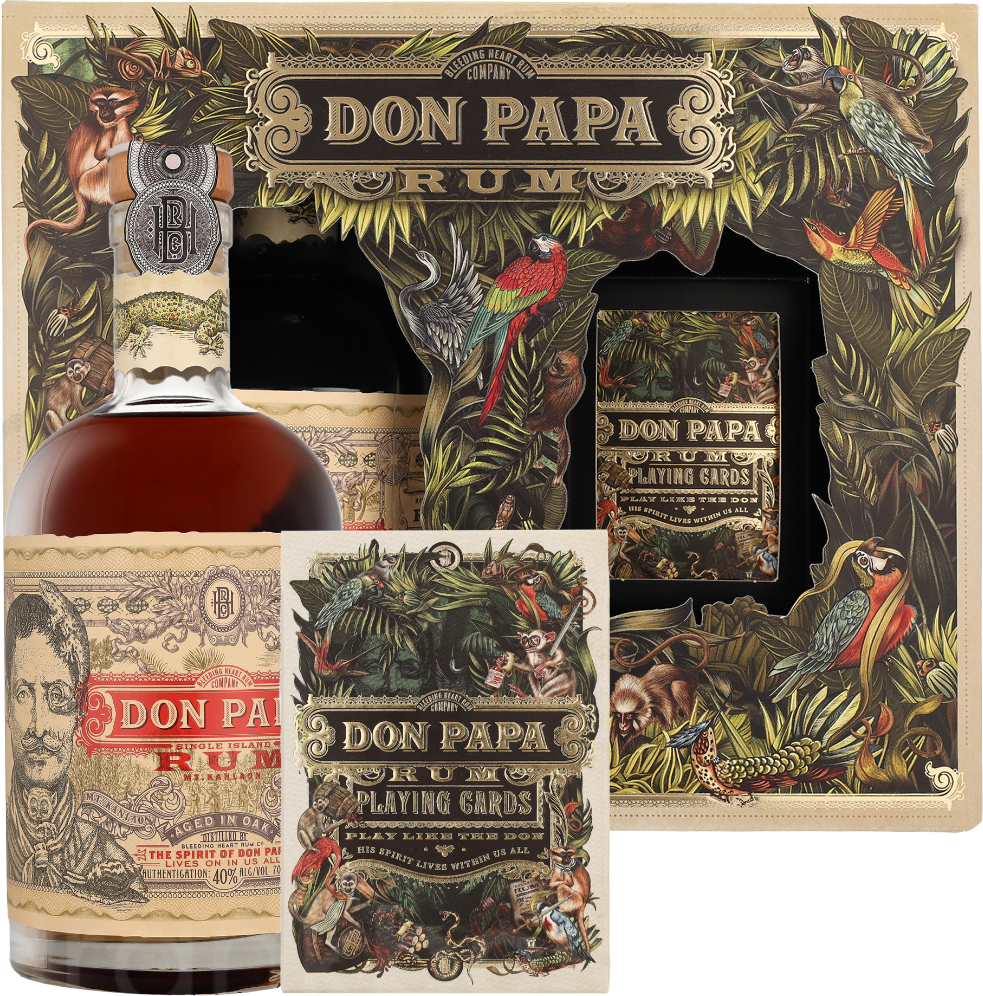 Don Papa 7 Years Playing Cards Giftset70CL