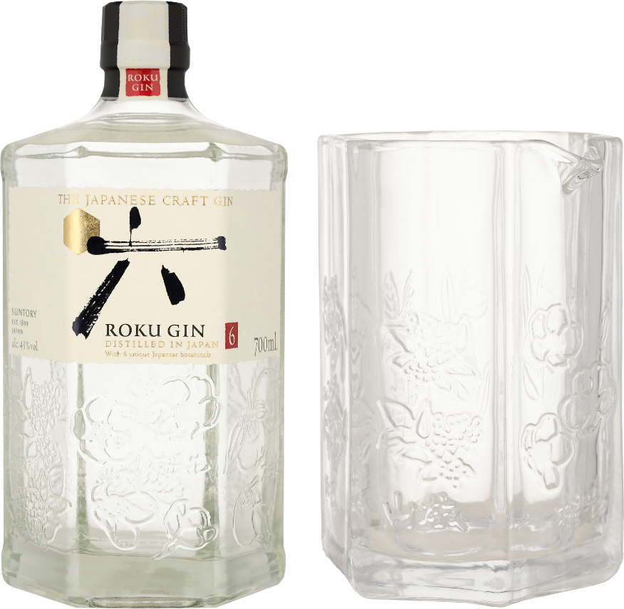 Suntory Roku Gin met glas70CL